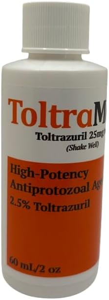 ToltraMax Toltrazuril 2.5% for Horses, Dogs, Cats, 60mL/2 Ounce, for Non-Food Chain Animals, Chicken