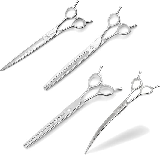 Chris Christensen Classic Series Grooming Shears, Full Set of Shears With Case, Groom Like a Professional, Any Skill Level, Made From 440C Japanese Steel