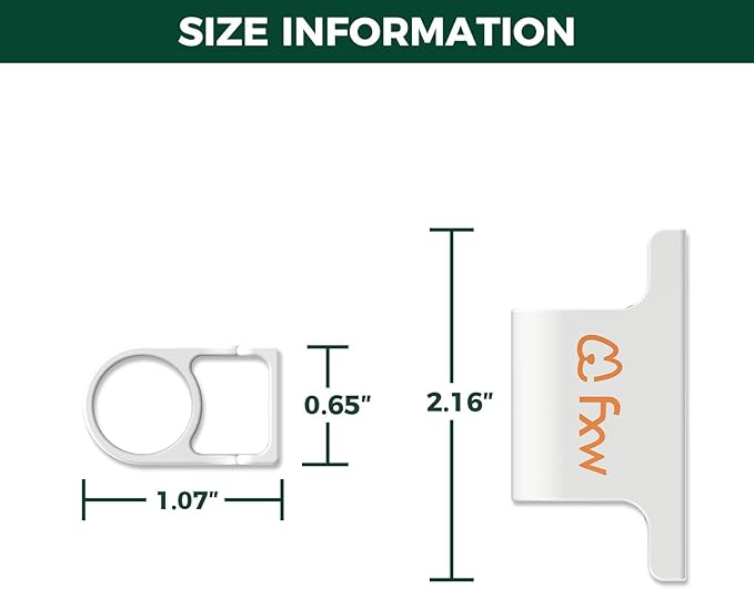 FXW Fence-to-Wall Anchor (Pack of 4) for Use with Dog Playpen in Yard, Garden, Doorways, Fireplace, Indoor/Outdoor, Fits All Heights of FXW Rollick/Homeplus/Aster Playpen, White│Patented