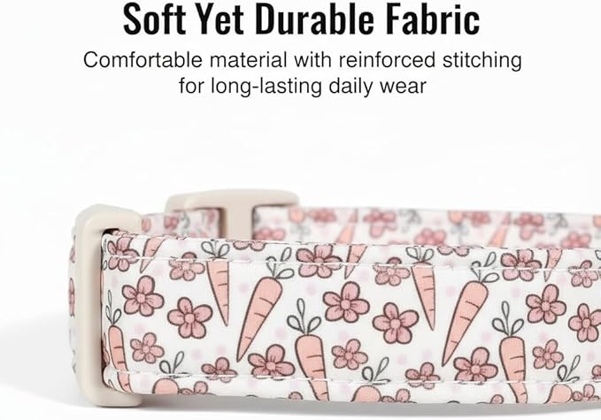 Small Dog Collar, Cute Spring Pattern for Medium Dogs, Cute Dog Collar, S