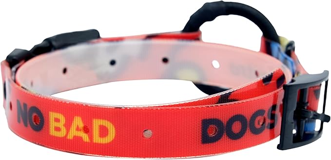 Dogtra Tom Davis Quick Release 3/4" Inch Strap with Buckle Waterproof Biothane for Remote Training E-Collar Easy Adjustable Comfortable for 280C 2.0 Receiver 28" - Red
