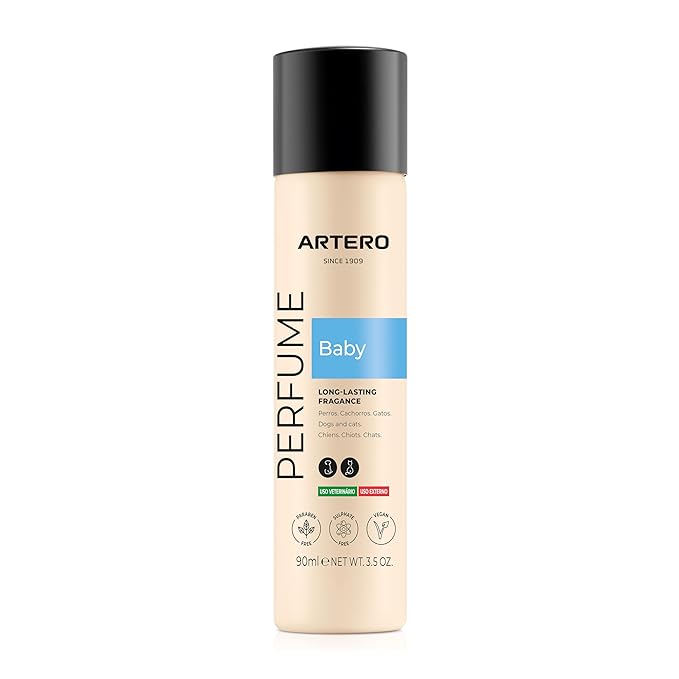 ARTERO Perfume. Finishing Cologne for Dogs and Cats, Grooming Spray. Cologne Long Lasting Sprays After Bath - deodorizing. (Baby)