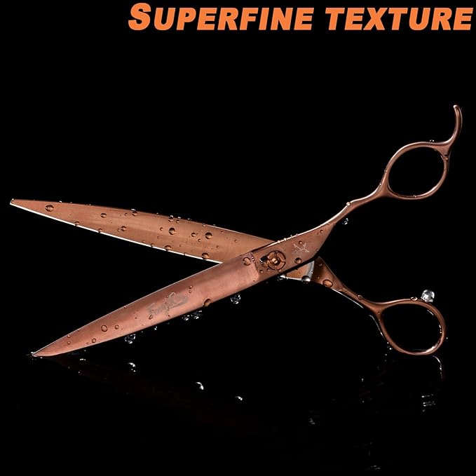 High-end Professional Dog Grooming Scissors Pet Grooming Shears 7.5 Inches Extremely Very Sharp Made Of Stainless Steel Alloy By Hand For Dog Cat Groomer