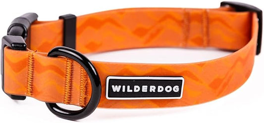 Wilderdog Waterproof Dog Collar - Repels Water & Dirt - Large 17"-24" - Terracotta