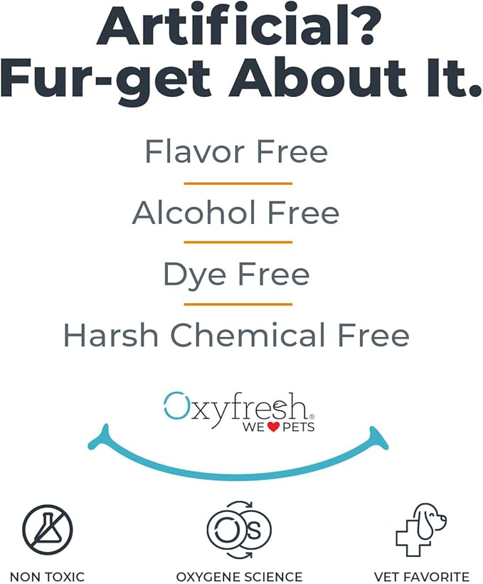 Oxyfresh Premium Pet Dental Kit for Dogs & Cats – Easiest Breath Freshener & Teeth Cleaning Solution for Fresh Breath, Clean Teeth, Plaque & Tartar Control – 1oz Toothpaste + 3oz Water Additive
