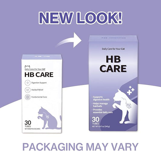 Doctor By HB Care Cat Hairball Supplement-Hairball Treatment for Cats Furball Control Relief Remedy & Digestive Support with Omega-3, Chitosan lickable Formula Individuallly Packaged (1Pack, 30 Count)
