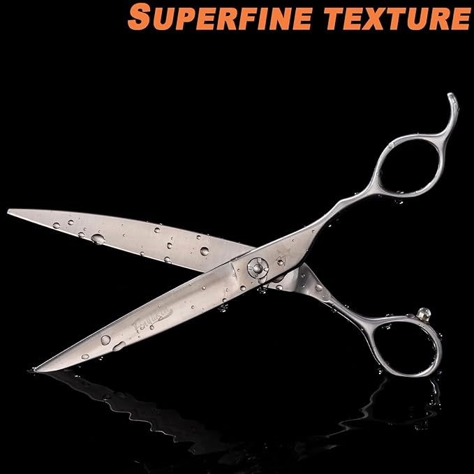 High-end Professional Dog Grooming Scissors Pet Grooming Shears 7 Inches Extremely Very Sharp Made Of Stainless Steel Alloy By Hand For Dog Cat Groomer