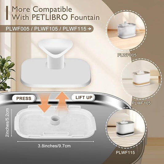 SORON 20 Packs Filter Replacement Compatible with PETLIBRO Cat Water Fountain PLWF005/PLWF105/PLWF115/PLWF106/PLWF116/PLWF305, Upgrade Replacement Filters Fit Pet libro Water Fountain, Easy to Install