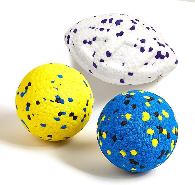 Kimee Dog Balls Upgraded Dog Tennis Balls for Aggressive Chewers, 5.3'' Indestructible Tennis Ball, More Bite-Proof Chew Toys, Long-Lasting Teething Ball for Puppies Small Medium Large Dogs