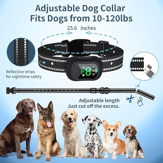 WITPAW Dog Shock Collar 4900FT Dog Training Collar with Remote/Call Function/Light IP67 Waterproof Electric Collar for Dogs Rechargeable E-Collar for All Breeds, 4 Training Modes(10-120Ibs)