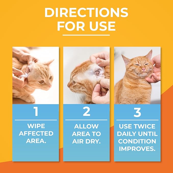 Paw Science Antibacterial & Antifungal Medicated Wipes for Dogs and Cats – 100 Count - Chlorhexidine Wipes with Ketoconazole for The Treatment of Rashes, Skin Infections, Itchy Paws, and Pet Acne