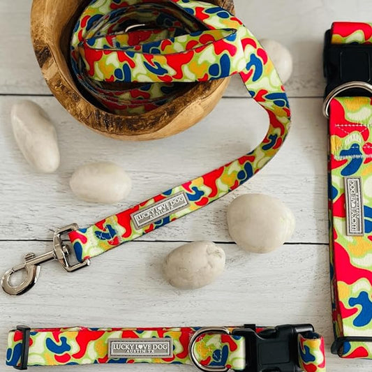 Lucky Love Dog - Adjustable Dog Collar with Easy Click Buckle for Small Dogs, Durable, & Comfortable for Male & Female Dogs, Pet Collar for Puppies & Adult Ones - Oscar, Small