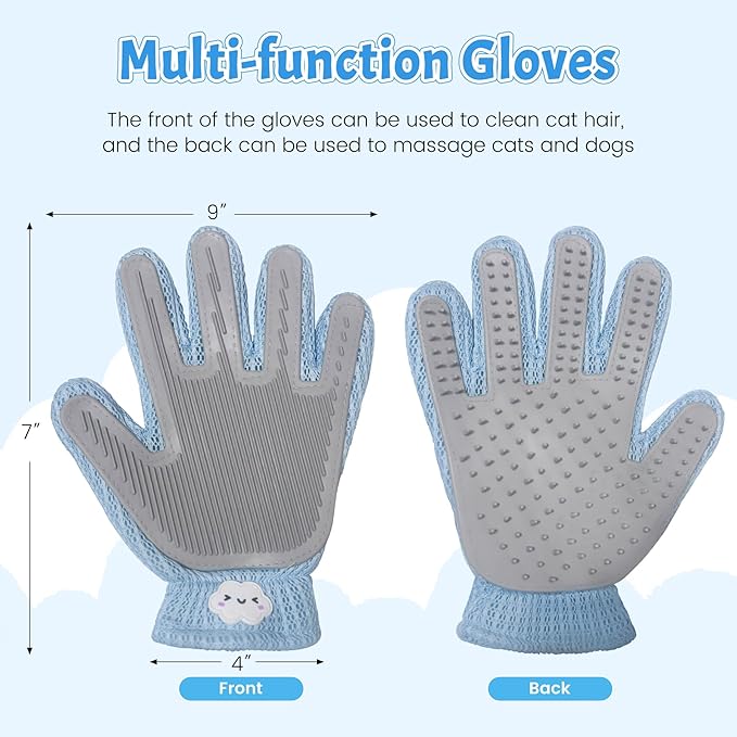 Pet Hair Removal Glove – Reusable Static Pet Hair Remover for Dogs & Cats, Easy Clean Glove for Furniture, Clothes, Couch & Laundry