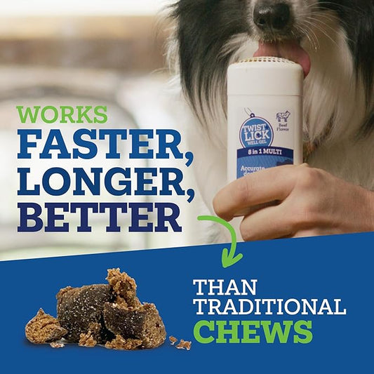 Twist and Lick Vetality Well Gels 8 in 1 Dog Supplement 2.3 oz