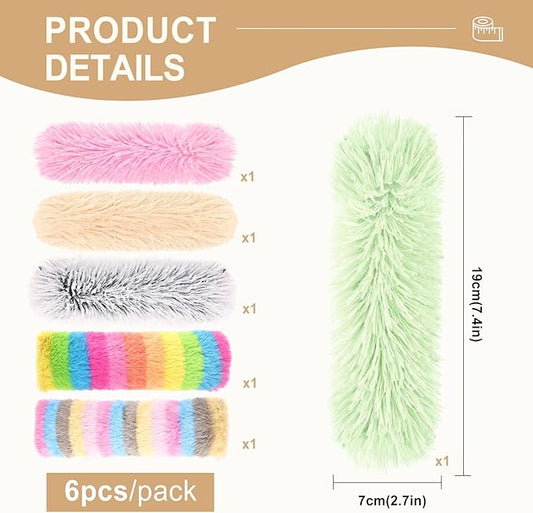 MehelloFeather Cat Toys Pillows 6Pcs Catnip Kicker Toys for Cats Promotes Kitty Exercise