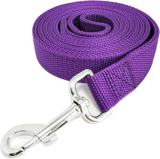 Nylon Dog Leash with 2-Layer, 4 FT/ 6 FT/ 7FT Long, 1 Inch Wide for Medium Large Dogs