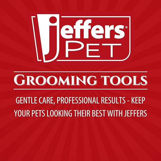 Jeffers Soft Pin Universal Slicker Brush for Dogs & Cats, Grooming Brush for Sensitive Skin, Remove Mats, Loose Fur, & Dead Hair, Tangle Detangler, Safe Grooming Tool - Small 3" x 2"M