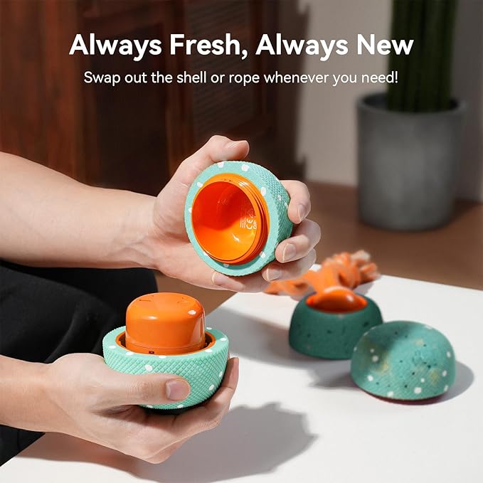 Hoochii Smart Interactive Dog Toy, Wicked Ball Rolly, Automatic Moving, Bouncing, Rotating, E-TPU Material, Active Rolling Interactive Dog Ball for Medium and Large Dogs