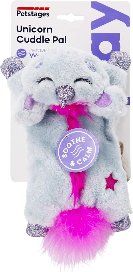 Catstages Petstages Cuddle Pal Microwaveable Plush Unicorn Cat Toy