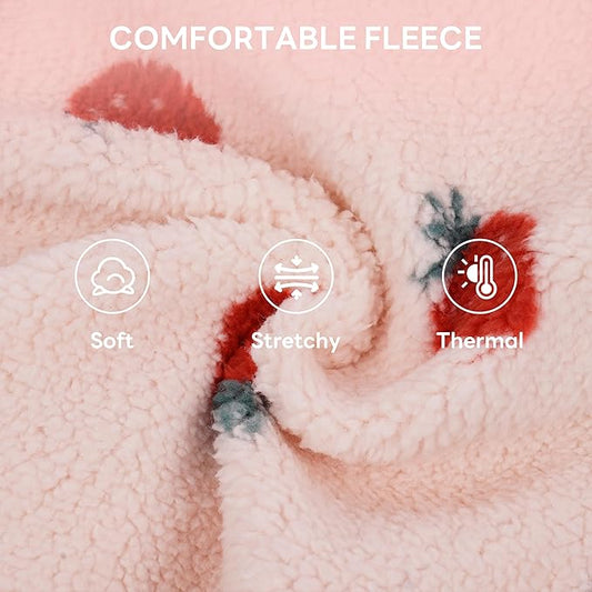 PUMYPOREITY Winter Warm Cat Sweater with Stretch Ribbed Collar & Cuffs, Snug & Secure Fit with Soft Plush Fleece, Easy-On Cat Sweatshirt for Indoor/Outdoor Use,Pink, M