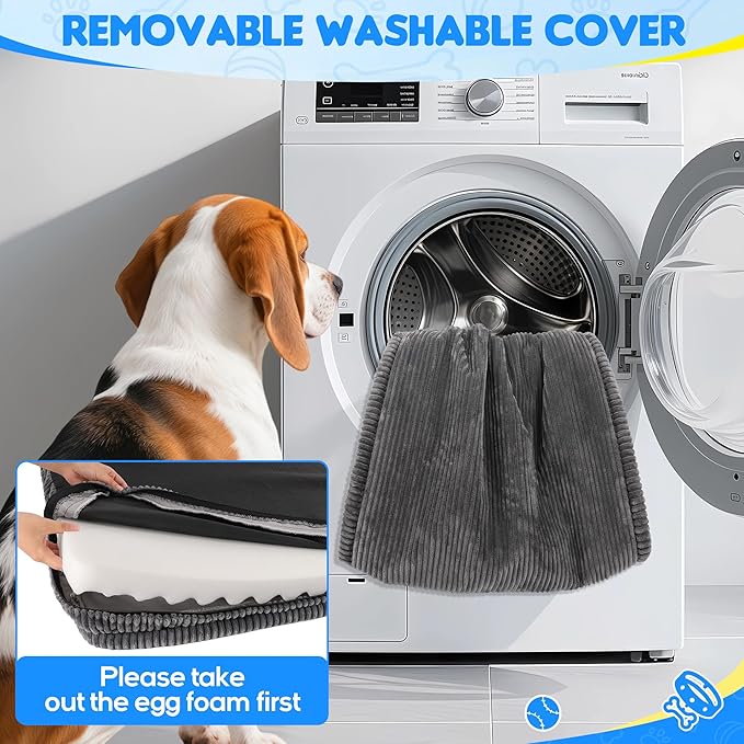Dog Car Bed, Non-Slip Backseat Extender Pet Mat, Removable Washable Dog Bed for SUVs, Sedans & Trucks, Anti-Slip Travel Bed for Dogs, Easy Clean & Scratch-Proof & Comfort (56"x28.7")