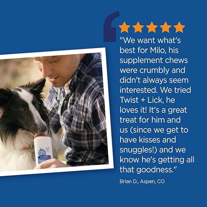 Twist and Lick Vetality Well Gels 8 in 1 Dog Supplement 2.3 oz
