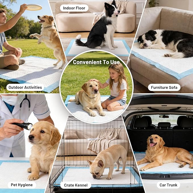 ZOMISIA Health Monitoring Puppy Pee Pads 100 Count for Dogs 22" x 22" - 14 Color Changing Pee Pads with pH Indicator + 86 Dog Potty Training Pad, Odor-Control, Super Absorbent & Leak-Proof
