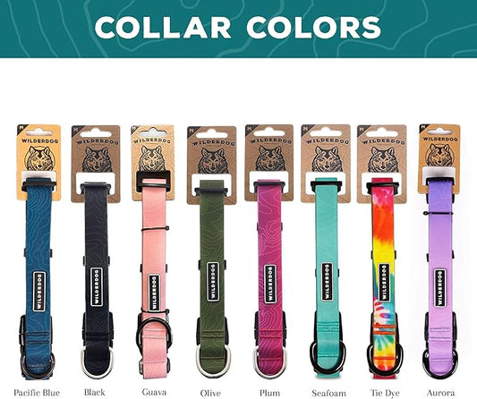 Wilderdog Waterproof Dog Collar – Repels Water & Dirt - Small 11"-15" - Aurora