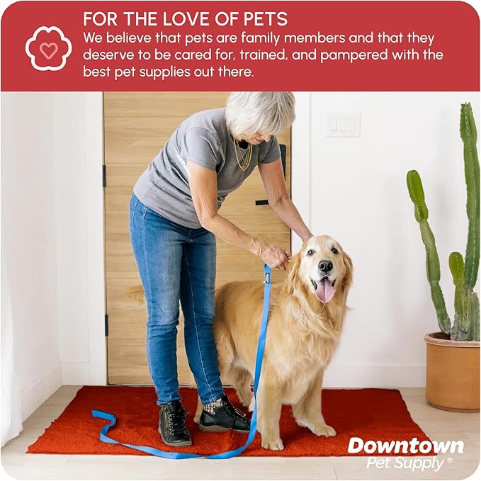 My Doggy Place Dog Mud Mat, 60" x 36" Red – Thick Microfiber Entry Rug for Snow, Mud & Salt – Absorbent, Quick-Dry, Washer-Safe & Non-Slip, X-Large