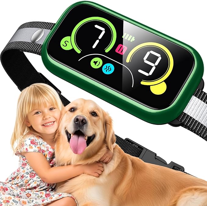 Smart Bark Collar for Large, Medium & Small Dogs 5β150lbs, Instant Bark Control with 4 Effective Modes & 7 Sensitivity, Fast-Acting Anti Barking Device for Dogs, Ideal for Home & Outdoor Use