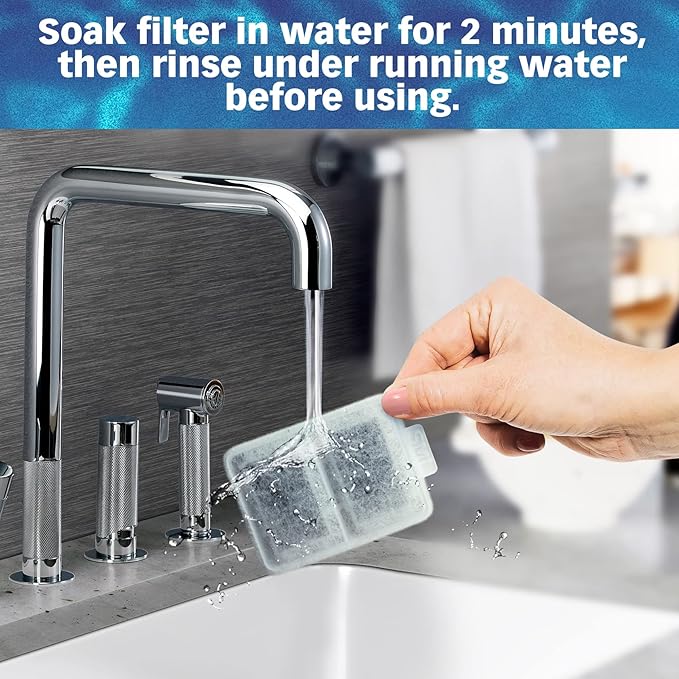 PET STANDARD Replacement Small Water Filter Compatible With Whisker City® Automatic Pet Fountain, Pack of 10