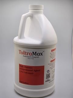 ToltraMax Toltrazuril 2.5% for Horses, Dogs, Cats, 1/2 Gallon, For Non-food chain animals