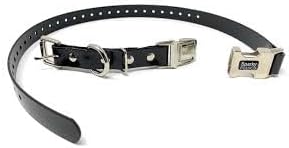 Sparky Pet Co - Apollo ECollar Replacement Strap - Dog Collar - Waterproof Biothane - Adjustable - Double Buckle - Quick Snap Metal Clasp - for Invisible Fence Systems - 3/4" x 28" (Teal)