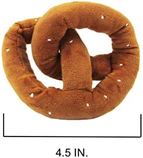 TONBO Popcorn and Pretzel - Crinkle Plush Cute Dog Toys
