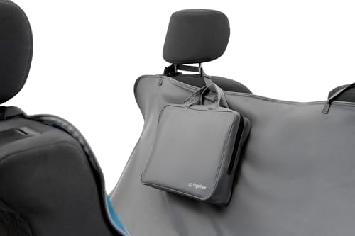 Kurgo Rover Hammock - Dog Seat Mat - Waterproof Cover - Dog Bench Shield - Machine Washable - 63" Wide - Charcoal Grey