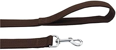 Nylon Dog Leash with 2-Layer, 4 FT/ 6 FT/ 7FT Long, 1 Inch Wide for Medium Large Dogs