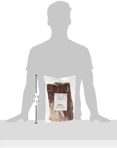 GigaBite Single Ingredient All Natural Free Range Bully Treats and Chews - Bully Sticks/Bladder Sticks/Beef Esophagus by Best Pet Supplies - Esophagus Strips (10 inch), Pack of 18