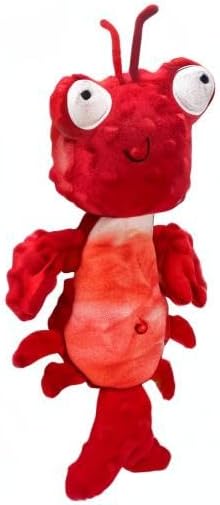 Huxley & Kent Slappies for Dogs | Claude Lobster (Small) | Squeak & Shake Dog Toy | No Stuff Squeaky Toy, TPR Ball in Head | Simulates Hunting Nature for Dogs