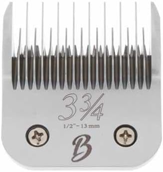 Bucchelli Detachable A Series 3 3/4 Skip Tooth Blades for Dog Grooming Cut Length 1/2" - 13mm -Skip Tooth Japanese Carbonized Steel Skip Tooth Clipper Blades Compatible A5 Series(3 3/4SK)