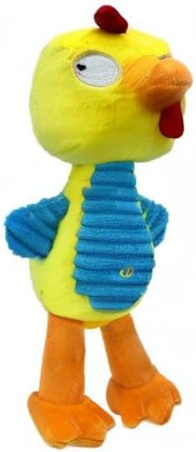 Huxley & Kent Slappies for Dogs | Squeak & Shake Dog Toy | No Stuff Tummy with Squeaky TPR Ball in Head | Simulates Hunting Nature for Dogs (Kernal, Small)