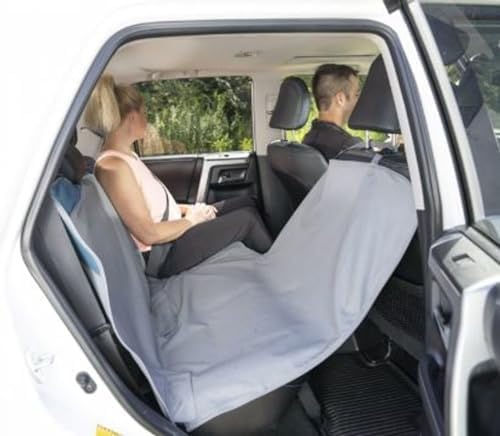 Kurgo Rover Hammock - Dog Seat Mat - Waterproof Cover - Dog Bench Shield - Machine Washable - 63" Wide - Charcoal Grey