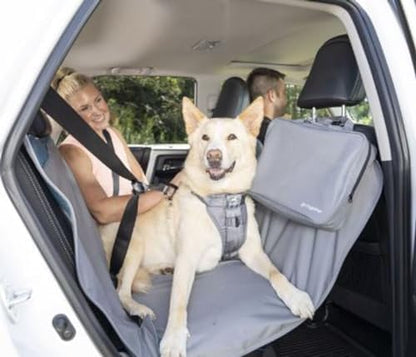 Kurgo Rover Hammock - Dog Seat Mat - Waterproof Cover - Dog Bench Shield - Machine Washable - 63" Wide - Charcoal Grey