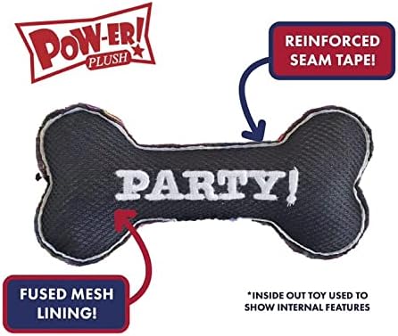 Huxley & Kent Slappies for Dogs | Betty Bunny (Large) | Squeak & Shake Dog Toy | No Stuff Squeaky Toy, TPR Ball in Head | Simulates Hunting Nature for Dogs