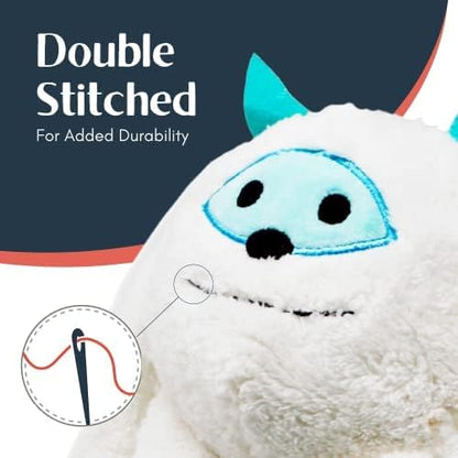 Flourish Pets 3 in 1 Multi-Layer Chew Toy for Active Dogs | Non-Toxic BPA Free Double Stitched Soft Fabric Exterior Dog Toys | Long-Lasting Dog Plush Toys - Small Yeti/Sloth 3.5"