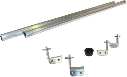 Coyote Roller 8 Foot Kit - Keep Pets Contained, Coyotes Away - Cats, Dogs, Coyotes, Bird Repellent - Wrought Iron/Vinyl/Wood Flat Top