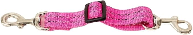 Herm. Sprenger Prong Collar Safety Clip with Reflective Stripes 6"-8" - Pack of 1 Dog Leash Safety Strap - Enhanced Durability for Secure Leash Connection - Ideal for Safe Walk and Training (Pink)