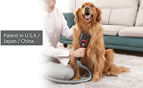 Defurry Pet Vacuum Grooming Brush and Shedding Kit for Dog/Cat Loose Hair, Professional Accessories Remover for Pet's Undercoat Fur