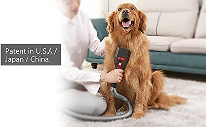 Defurry Pet Vacuum Grooming Brush and Shedding Kit for Dog/Cat Loose Hair, Professional Accessories Remover for Pet's Undercoat Fur
