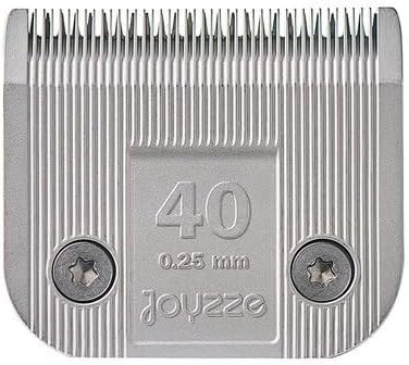 JOYZZE Professional Grade Dog Clipper Grooming Blade, Detachable, Replacement Blades - Stainless Steel, Coated Ceramic, A Series #40