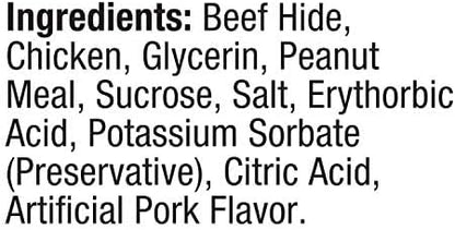 Good'n'Fun Triple Flavor Rawhide Chips with Real Chicken ,4 Ounce (Pack of 12)